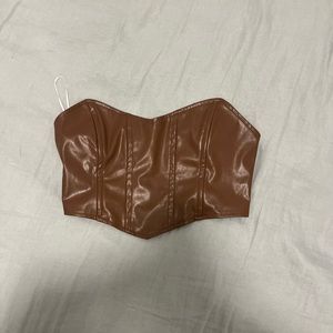 Princess Polly brown corset top